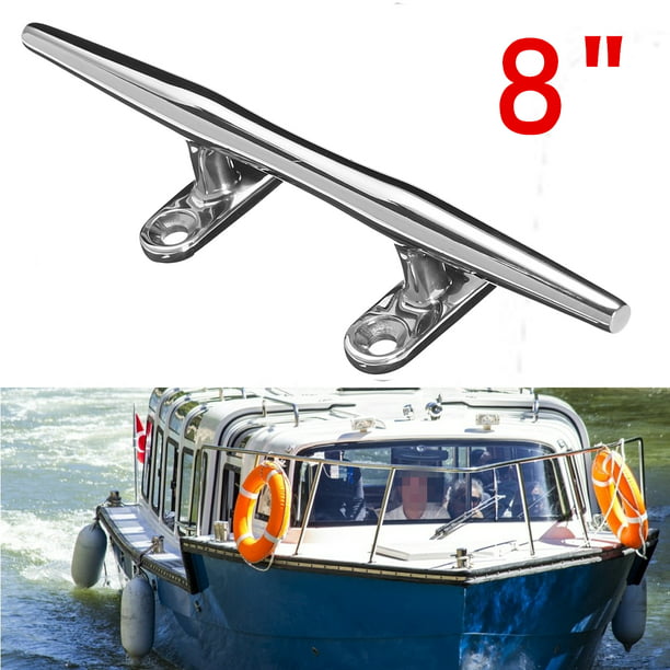 8 inch Rope Cleat Deck Stainless Steel Boat Deck Soild Open Base New Arrival